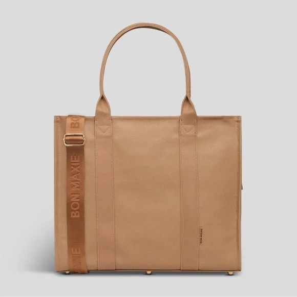 Bon Maxie Bon Vivant Tote Bag Large Tan